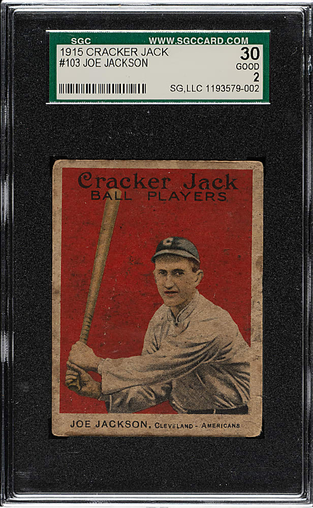 1915 E145 Cracker Jack #103 Joe Jackson SGC GOOD 2