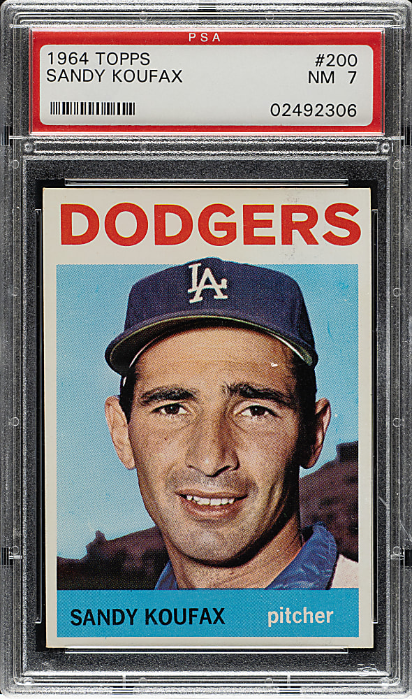 1964 Topps #200 Sandy Koufax PSA NM 7