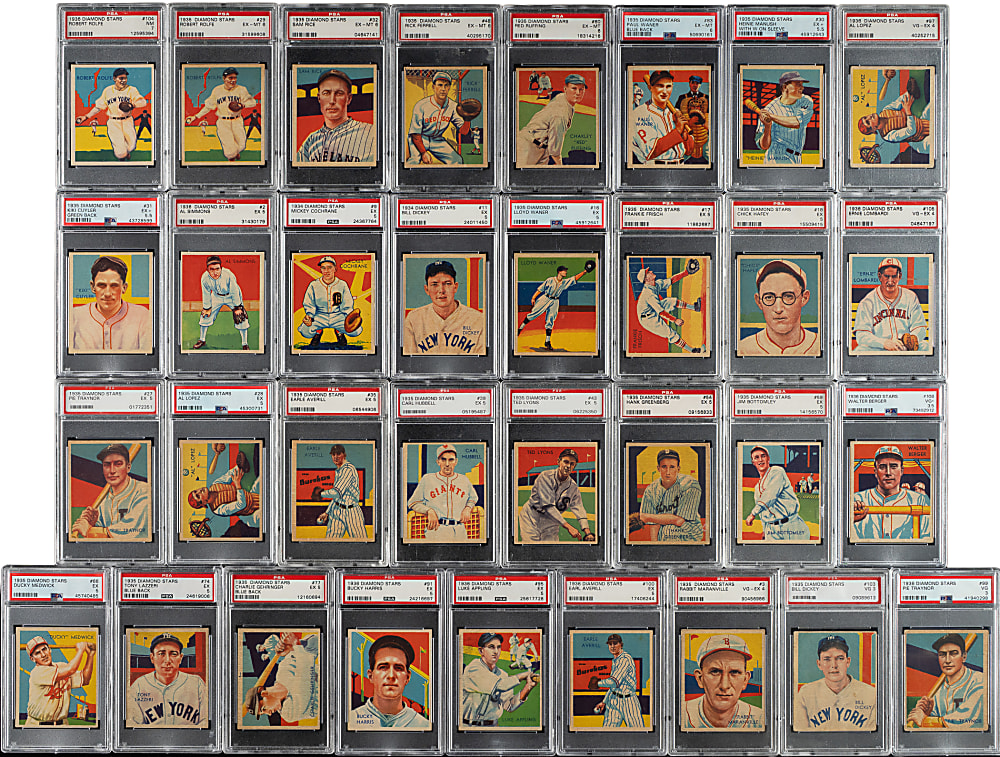 1934-1936 R327 Diamond Stars Complete Set (108): #16 PSA Set Registry (5.10 GPA)