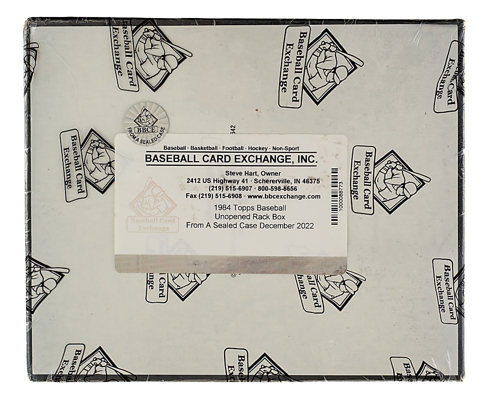 1984 Topps Unopened Rack Box (24 Packs) - BBCE - From a Sealed Case (FASC)