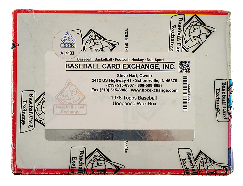 1978 Topps Unopened Wax Box (36 Packs) - BBCE
