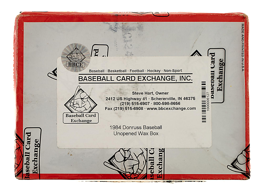 1984 Donruss Unopened Wax Box (36 Packs) - BBCE