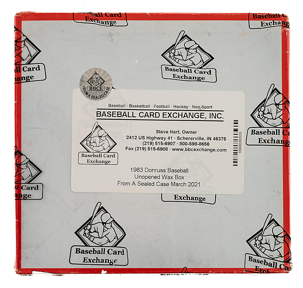 1983 Donruss Unopened Wax Box (36 Packs) - BBCE - From a Sealed Case (FASC)