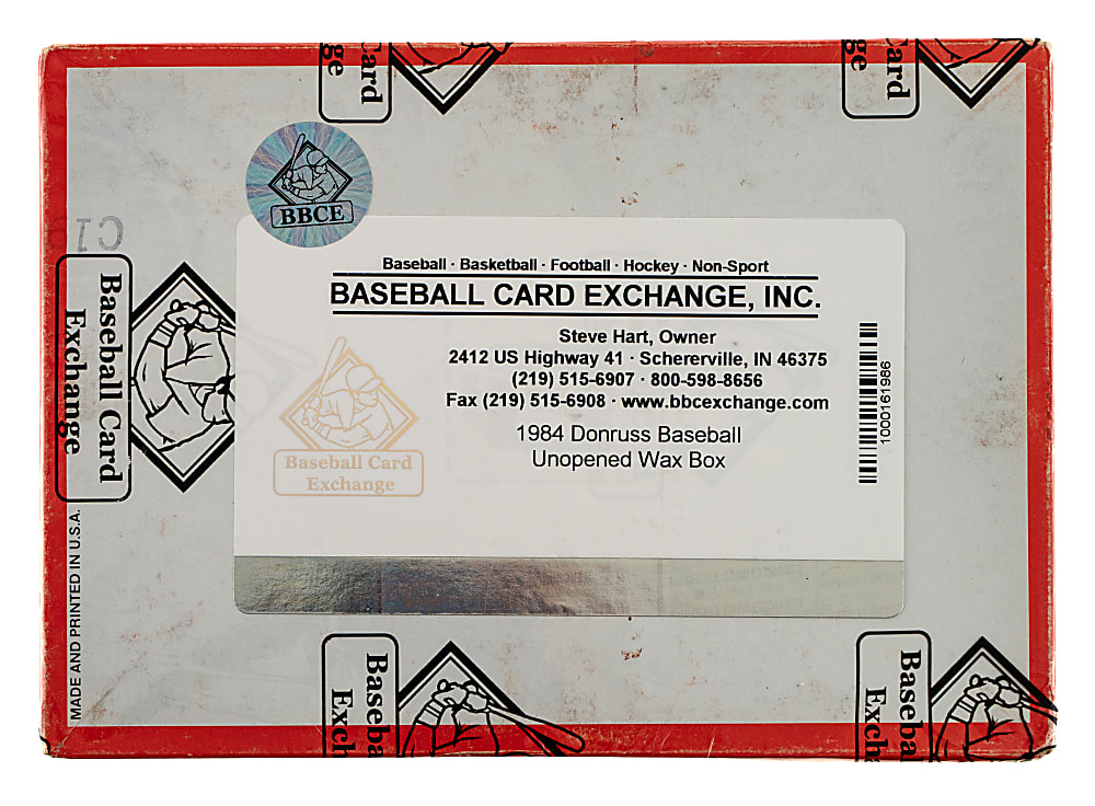 1984 Donruss Unopened Wax Box (36 Packs) - BBCE
