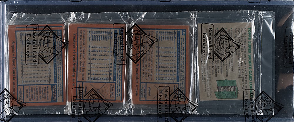 1978 Topps Unopened Rack Pack - Steve Carlton on Top - BBCE