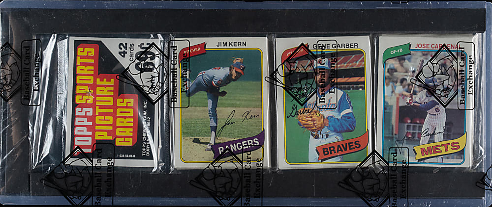 1980 Topps Unopened Rack Pack - Ozzie Smith on Back - BBCE