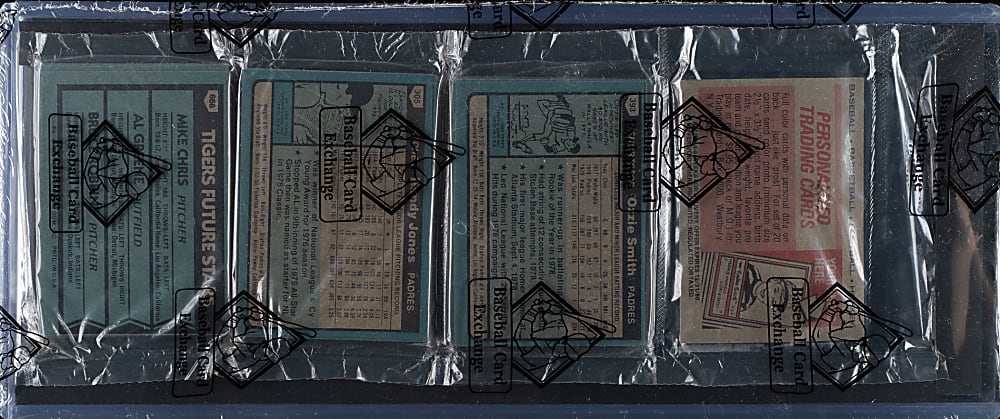 1980 Topps Unopened Rack Pack - Ozzie Smith on Back - BBCE