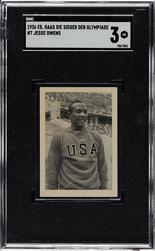 1936 Ed. Haas/Die Sieger Der Olympiade Berlin #7 Jesse Owens SGC VG 3