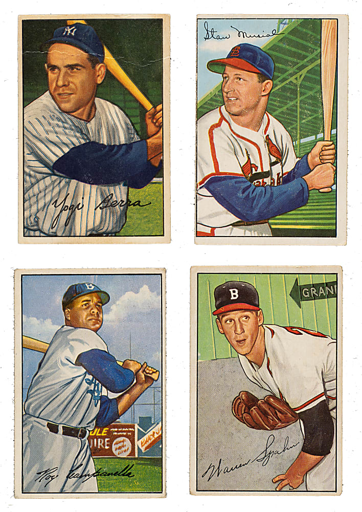 1952 Bowman Near-Complete Set (249/252)