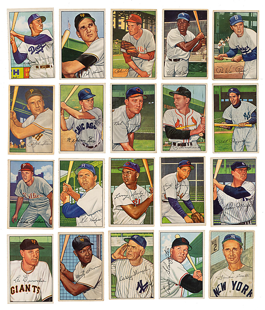 1952 Bowman Near-Complete Set (249/252)