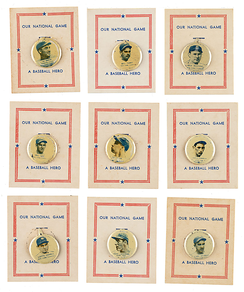 1938 PM8 Our National Game Pins Complete Set (30)