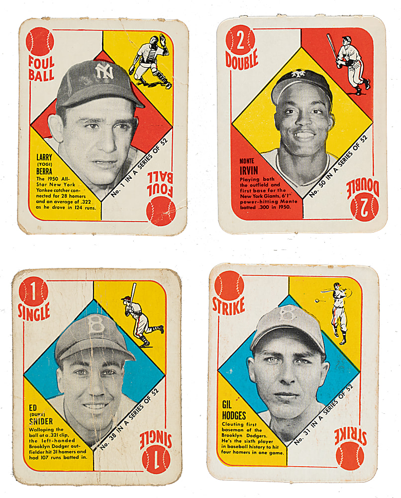 1951 Topps Red Backs Complete Set (52) Plus Two Variations