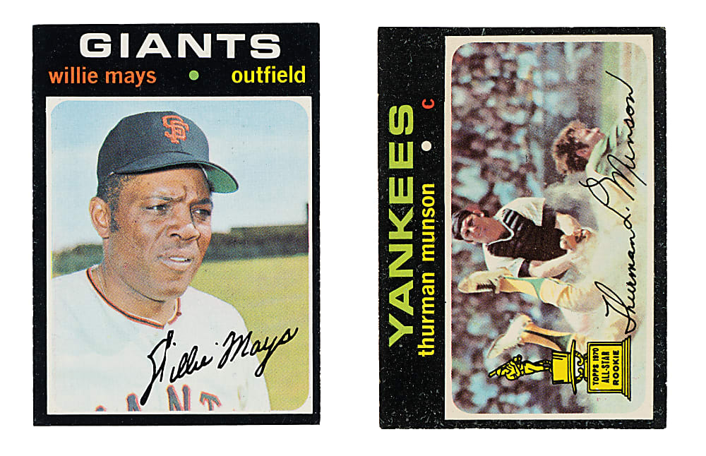 1948 to 1976 Topps and Bowman Hall of Famers and Stars Shoebox Collection (254) Including Mantle, Mays, and Clemente