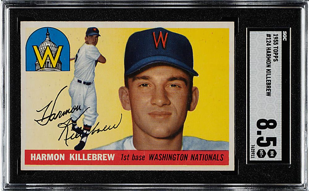 1955 Topps #124 Harmon Killebrew Rookie SGC NM/MT+ 8.5