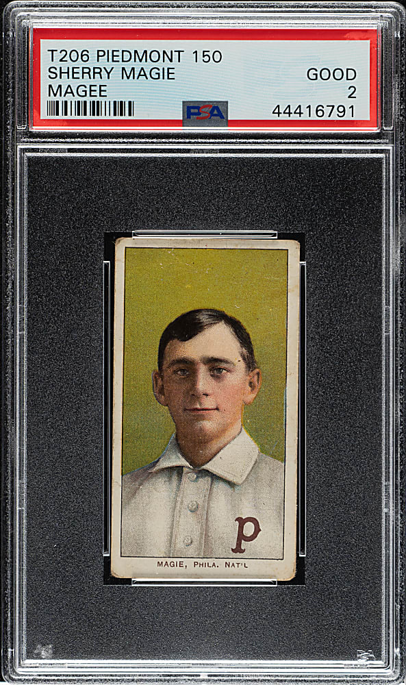1909-1911 T206 White Border Sherry Magie Error PSA GOOD 2