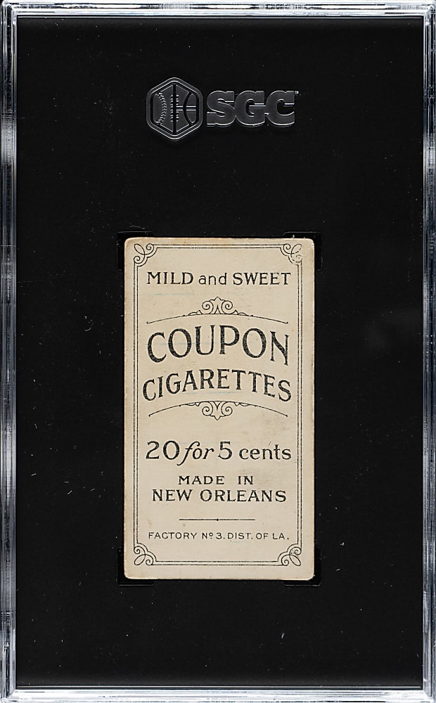 1914 T213 Coupon Cigarettes (Type 2) Hal Chase Chicago Portrait SGC GOOD+ 2.5