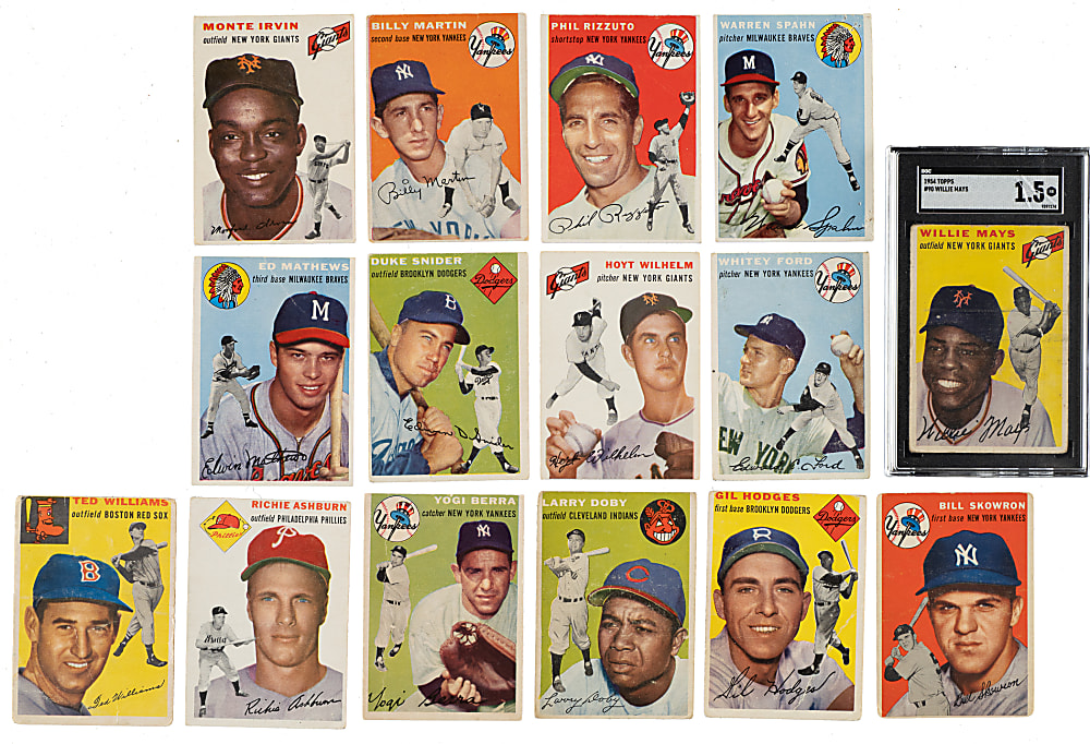 1954 Topps Near-Complete Set (248/250)