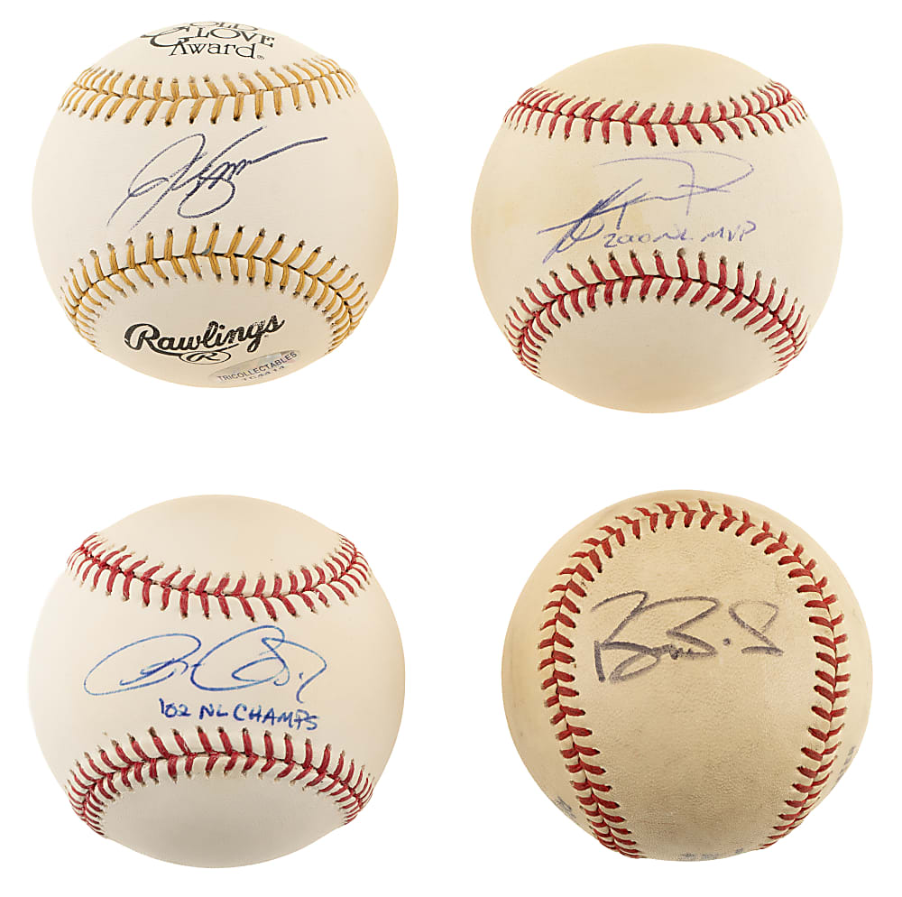 2002 San Francisco Giants National League Champions Single-Signed Baseball Collection (11) Including Barry Bonds, Robb Nen, Jason Schmidt, and Jeff Kent