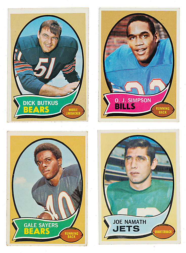 1970 Topps Football Complete Set (263) Plus 562 Duplicates