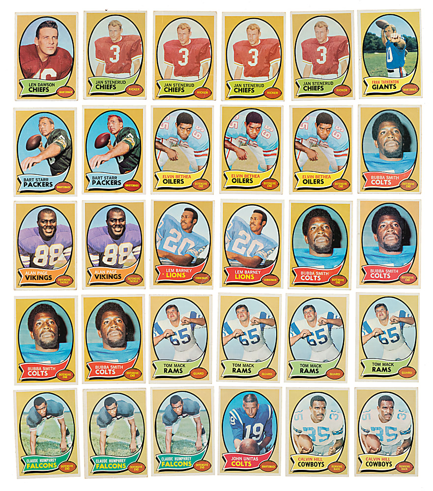 1970 Topps Football Complete Set (263) Plus 562 Duplicates