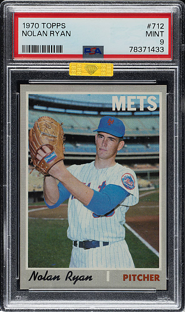 1970 Topps #712 Nolan Ryan PSA MINT 9 (MBA Gold Diamond)