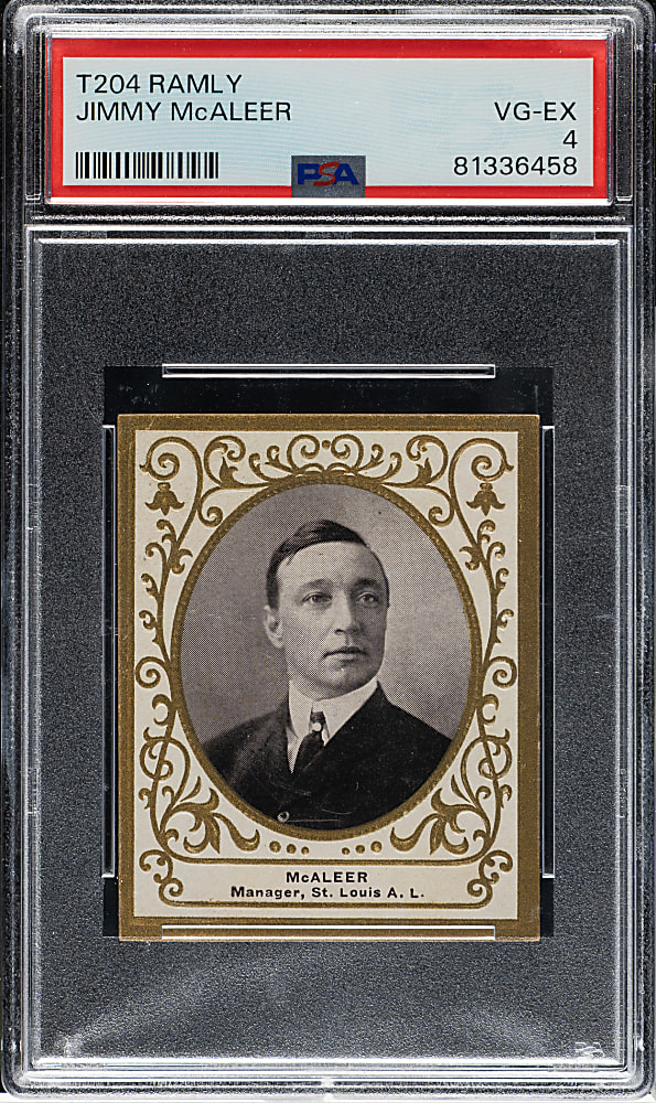 1909 T204 Ramly Tobacco Jim McAleer PSA VG-EX 4