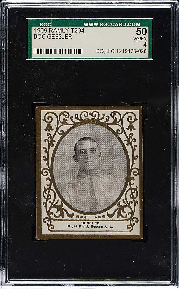 1909 T204 Ramly Tobacco Doc Gessler SGC VG/EX 50