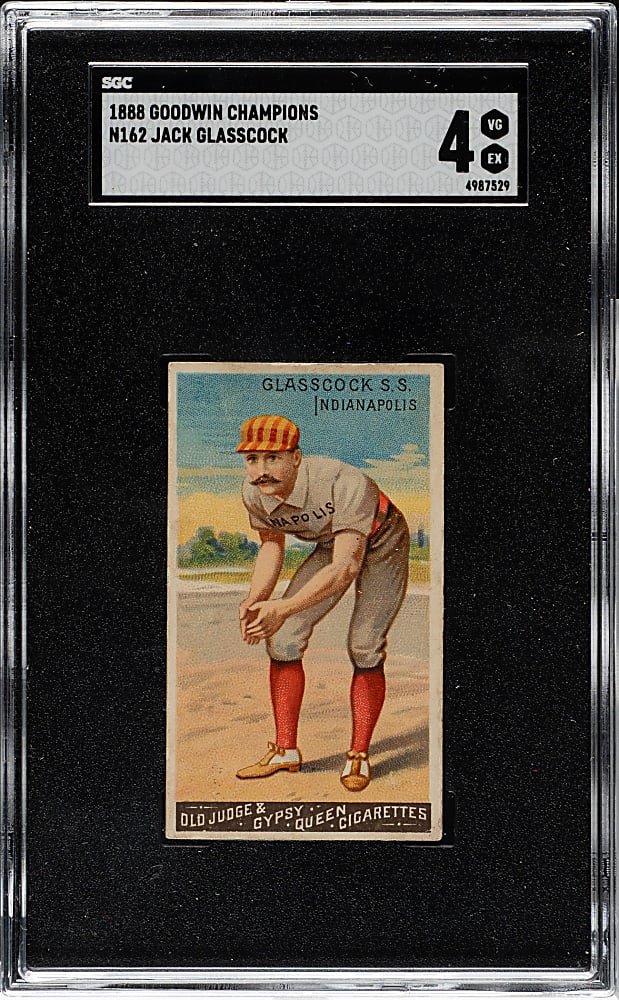 1888 N162 Goodwin Champions Jack Glasscock SGC VG/EX 4