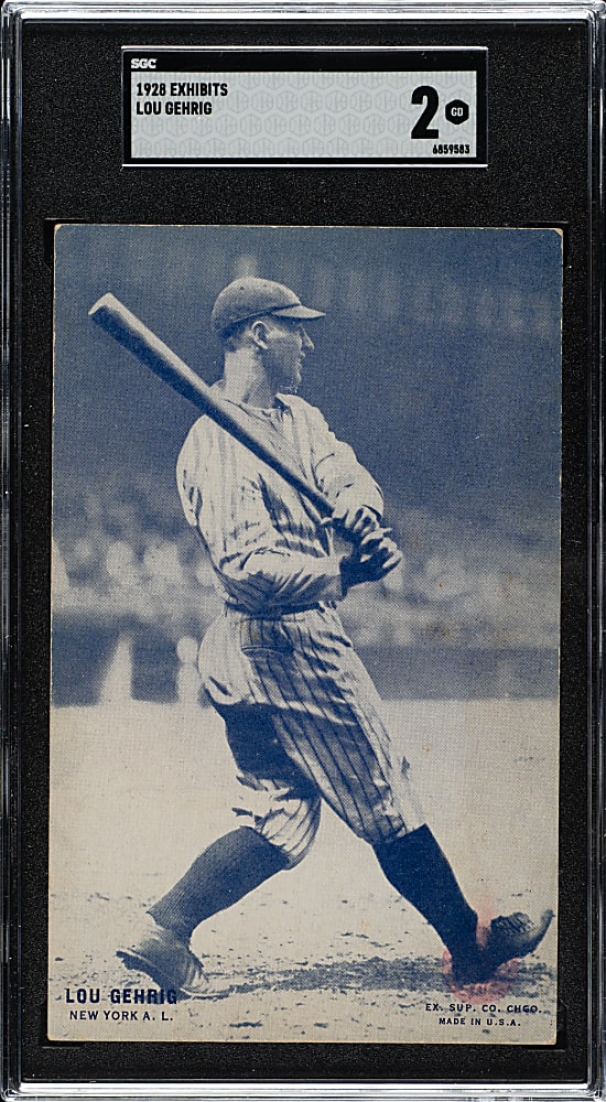 1928 Exhibits Lou Gehrig SGC GOOD 2