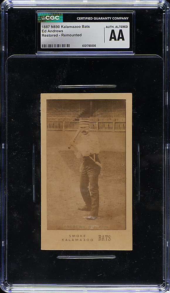 1887 N690 Kalamazoo Bats Ed Andrews - CGC