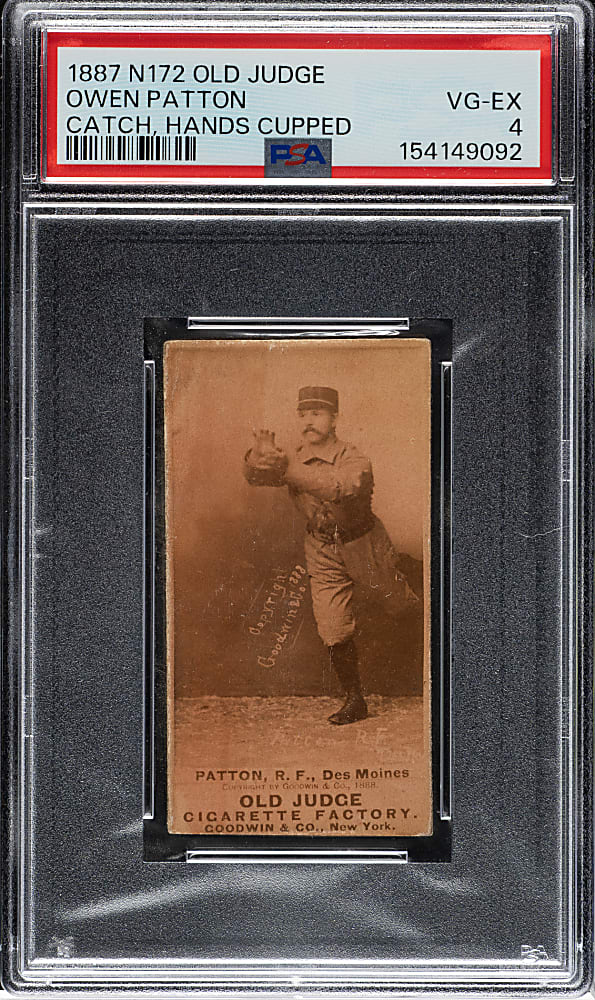1889 N172 Old Judge Owen Patton PSA VG-EX 4