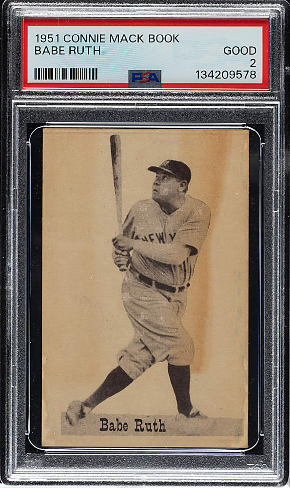 1951 Connie Mack Book Babe Ruth PSA GOOD 2
