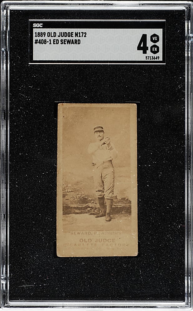 1889 N172 Old Judge Ed Seward SGC VG/EX 4