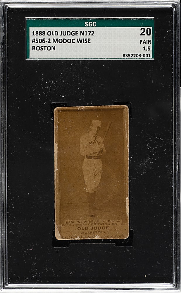 1888 N172 Old Judge Sam Wise SGC FAIR 20