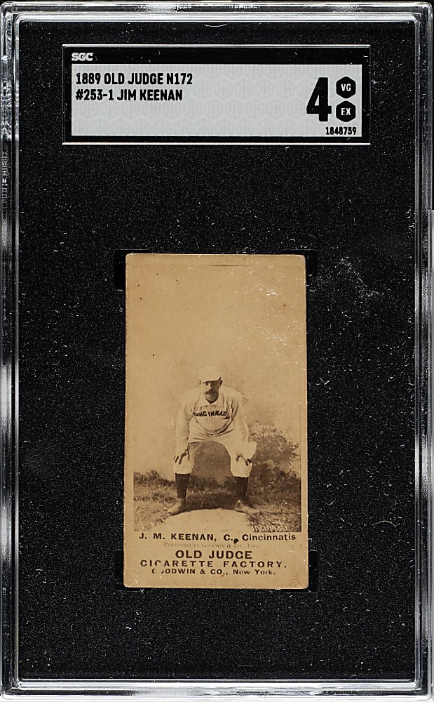 1889 N172 Old Judge Jim Keenan SGC VG/EX 4