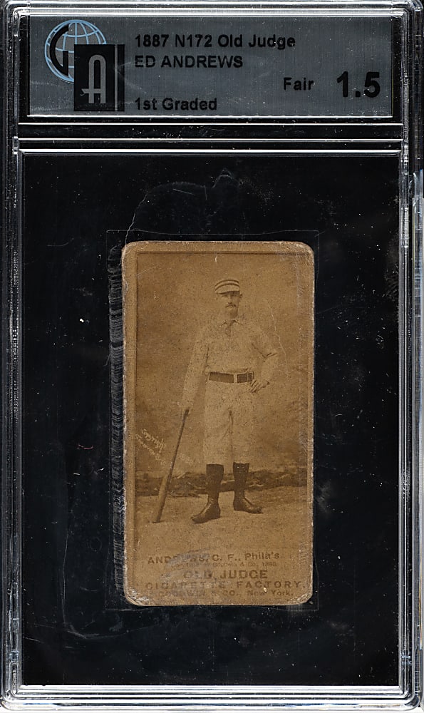 1889 N172 Old Judge Ed Andrews GAI FAIR 1.5