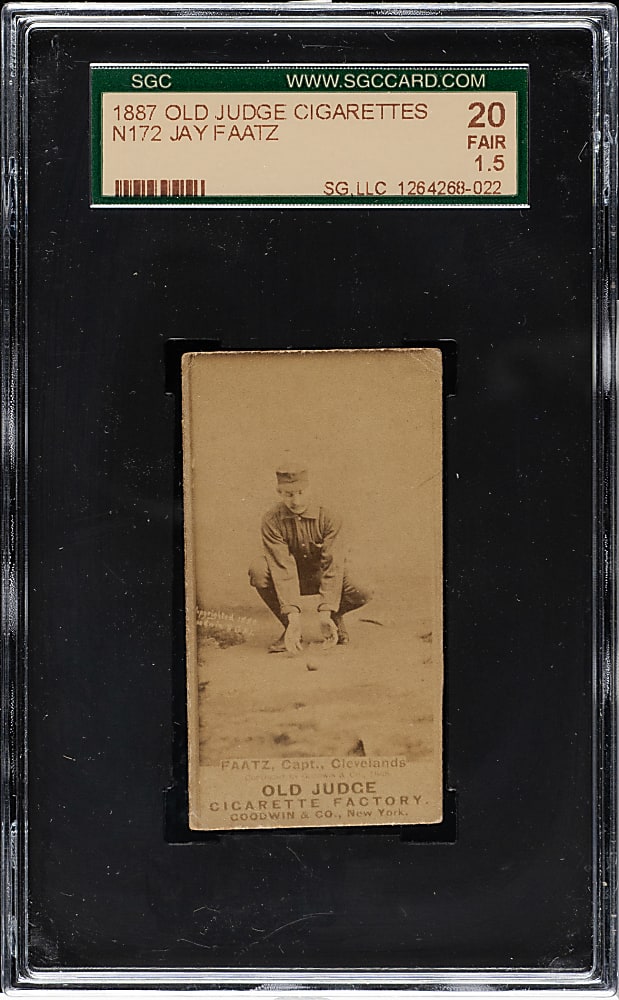 1889 N172 Old Judge Jay Faatz SGC FAIR 20