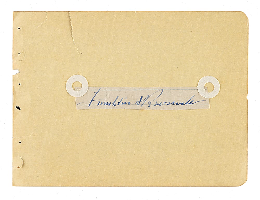 Franklin D. Roosevelt Cut Signature - JSA