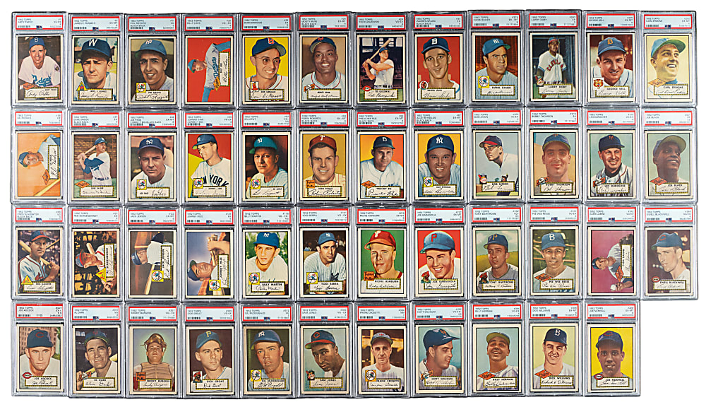 1952 Topps PSA-Graded Near-Complete Set (406/407)