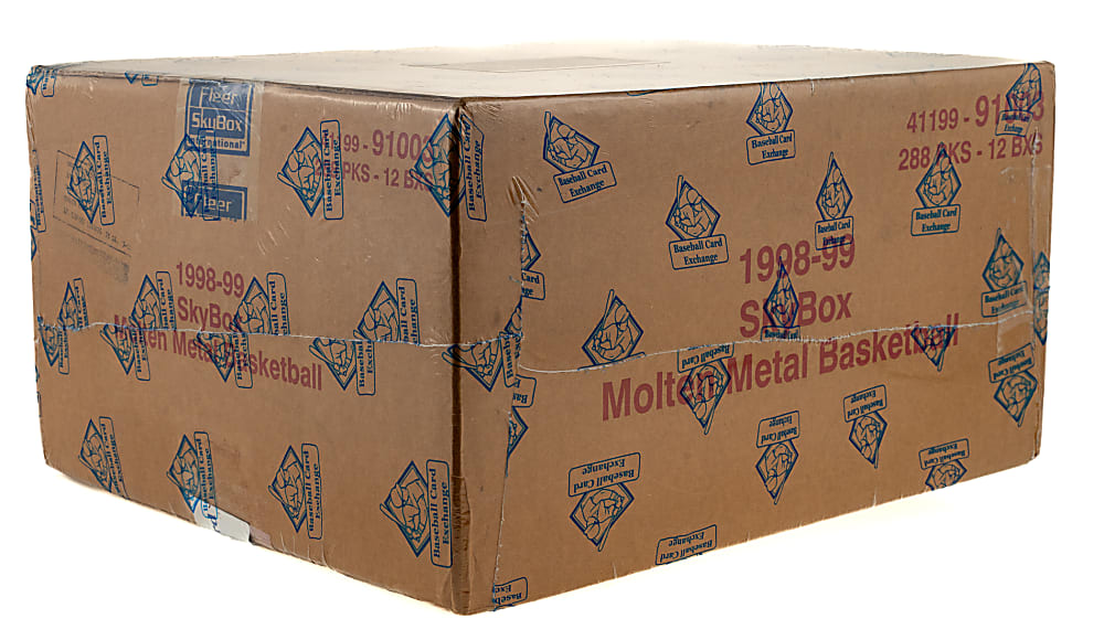 1998-1999 Skybox Molten Metal Basketball Factory-Sealed Unopened Hobby Case (12 Boxes) - BBCE - Dirk Nowitzki, Paul Pierce, and Vince Carter Rookie Year