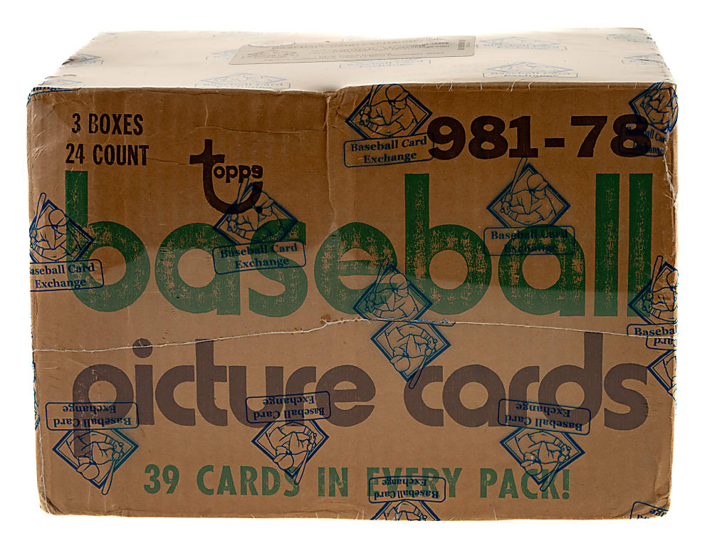 1978 Topps Factory-Sealed Unopened Rack Case (3 Boxes, 72 Packs) - BBCE