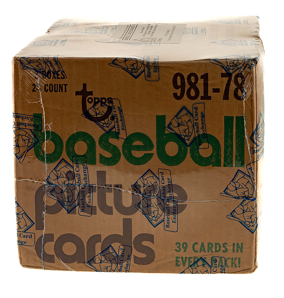1978 Topps Factory-Sealed Unopened Rack Case (3 Boxes, 72 Packs) - BBCE