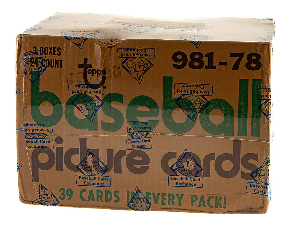 1978 Topps Factory-Sealed Unopened Rack Case (3 Boxes, 72 Packs) - BBCE