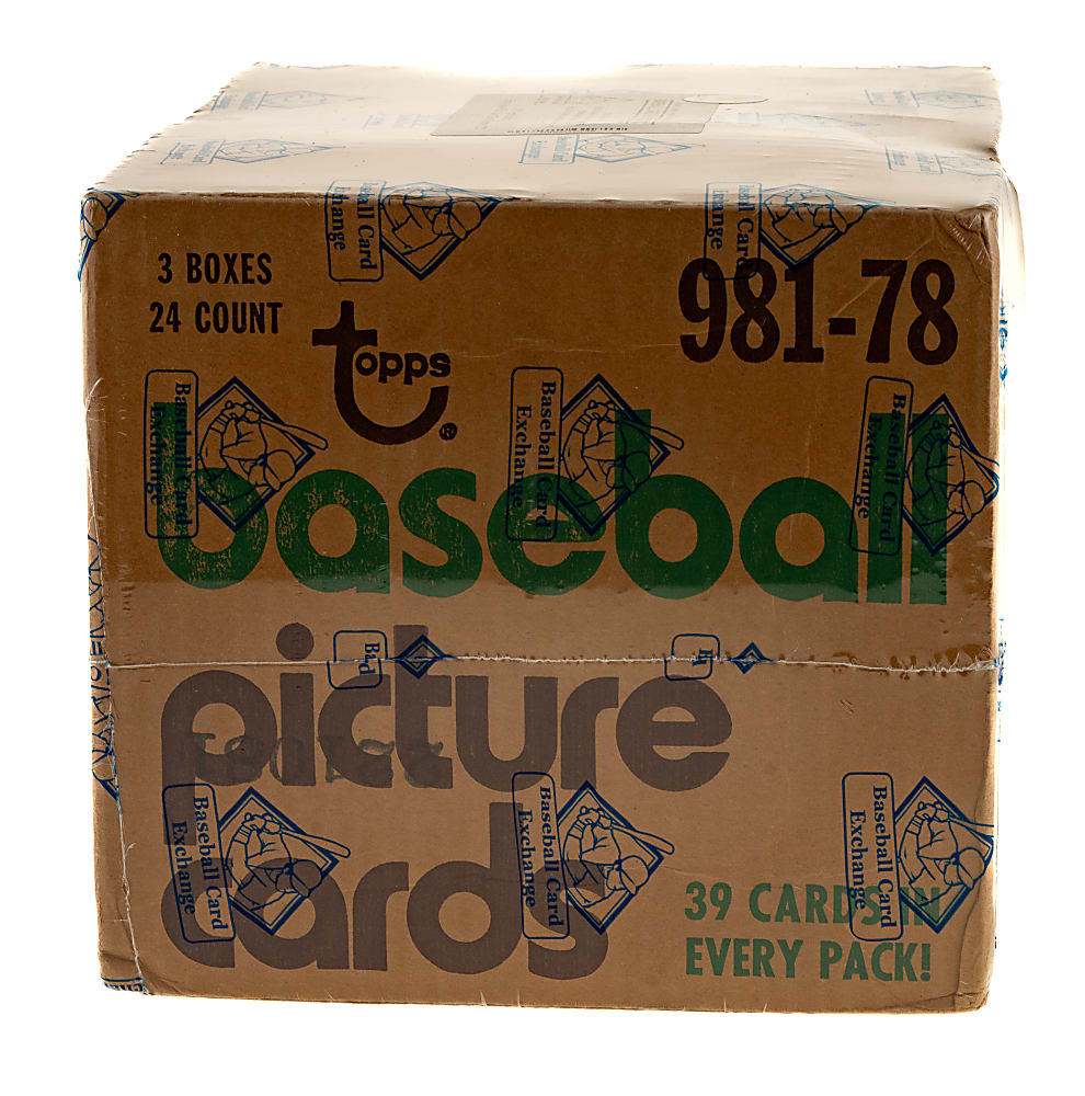 1978 Topps Factory-Sealed Unopened Rack Case (3 Boxes, 72 Packs) - BBCE