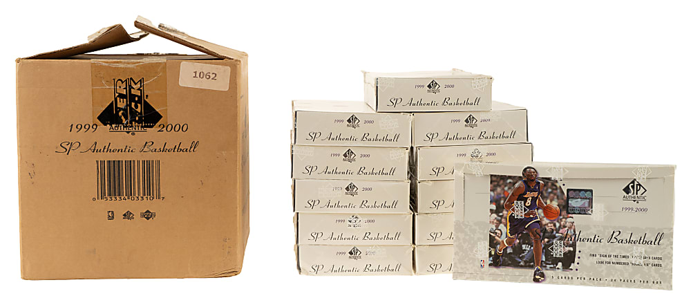 1999-2000 Upper Deck SP Authentic Basketball Original Hobby Case (12 Factory-Sealed Boxes)