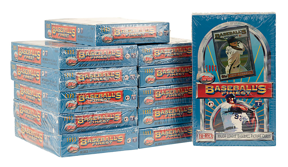 1993 Topps Finest Original Hobby Case (12 Factory-Sealed Boxes)