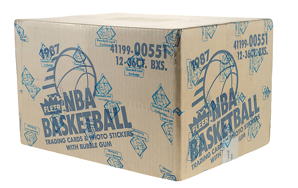 1987-1988 Fleer Basketball Factory-Sealed Unopened Wax Case (12 Boxes) - BBCE