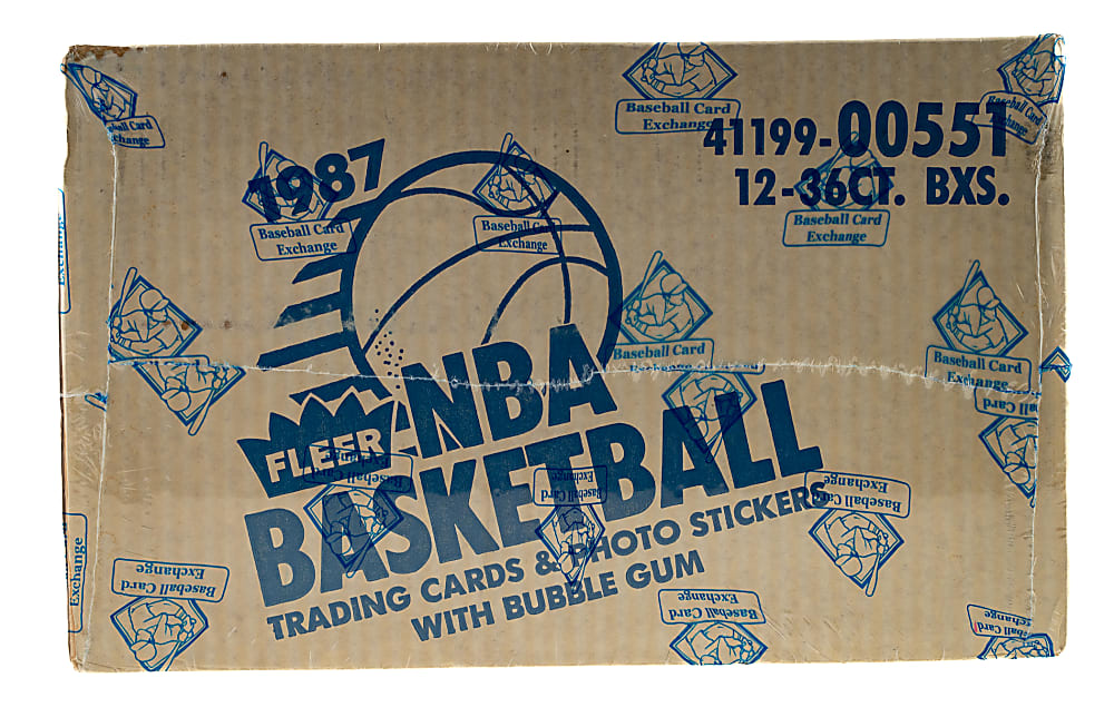 1987-1988 Fleer Basketball Factory-Sealed Unopened Wax Case (12 Boxes) - BBCE