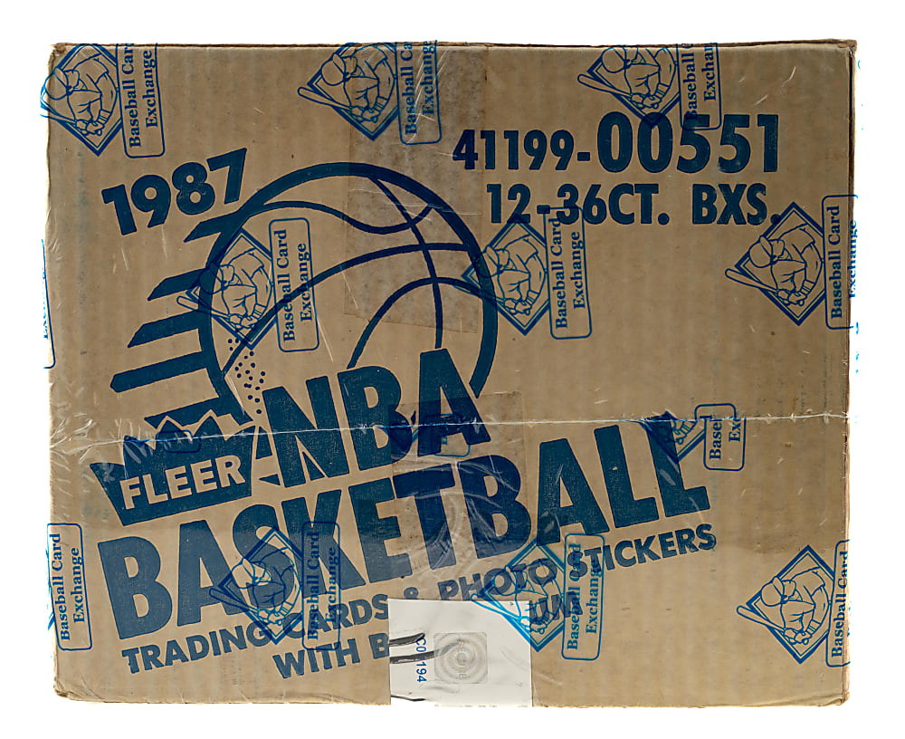 1987-1988 Fleer Basketball Factory-Sealed Unopened Wax Case (12 Boxes) - BBCE
