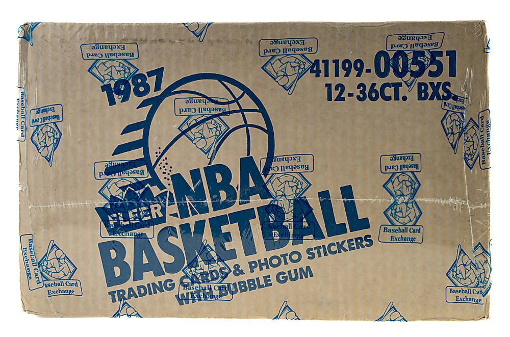 1987-1988 Fleer Basketball Factory-Sealed Unopened Wax Case (12 Boxes) - BBCE